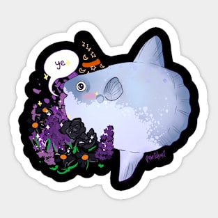 Halloween Sunfish Says Ye Sticker